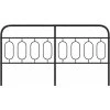 Kovové náhradní čelo postele 160 cm [377152] (Barva Černá)