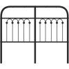 Kovové náhradní čelo postele 120 cm [376631] (Barva Černá)