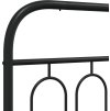 Kovové náhradní čelo postele 75 cm [377143] (Barva Černá)