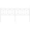 Kovové náhradní čelo postele 193 cm [376214] (Barva Bílá)