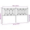 Kovové čelo postele 180 cm [376164] (Barva Černá)