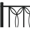 Kovové čelo postele 180 cm [376164] (Barva Černá)