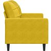 2místná pohovka 120 cm samet [4007620] (Barva Žlutá)