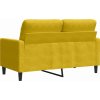 2místná pohovka 120 cm samet [4007620] (Barva Žlutá)