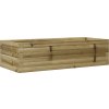 Zahradní truhlík 90 x 40 x 23 cm masivní borovice [847224] (Barva Bílá)