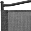 Skládací zahradní židle 8 ks melanž ocel a textilen [3157288] (Barva Šedá)
