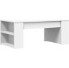 Konferenční stolek 102x55x42 cm kompozitní dřevo [831853] (Barva Bílá)