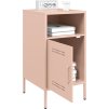 Noční stolek 36 x 39 x 68 cm ocel [843068] (Barva Růžová)