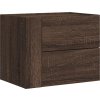 Nástěnné noční stolky 2 ks 40 x 30 x 35 cm [848338] (Barva Hnědý dub)