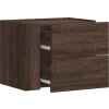 Nástěnné noční stolky 2 ks 40 x 30 x 35 cm [848338] (Barva Hnědý dub)