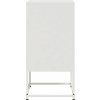 Noční stolky 2 ks 36 x 39 x 78 cm ocel [846567] (Barva Černá)