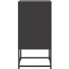 Noční stolky 2 ks 36 x 39 x 78 cm ocel [846567] (Barva Černá)