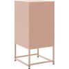 Noční stolky 2 ks 36 x 39 x 78 cm ocel [846567] (Barva Černá)