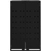 Box na 2 popelnice 138 x 79 x 117 cm ocel [3279977] (Barva Černá)