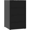 Box na 2 popelnice 138 x 79 x 117 cm ocel [3279977] (Barva Černá)