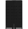 Box na 5 popelnic 345 x 79 x 117 cm ocel [3279980] (Barva Černá)