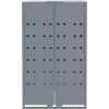 Box na 5 popelnic 345 x 79 x 117 cm ocel [3279980] (Barva Černá)