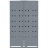 Box na 3 popelnice 207 x 79 x 117 cm ocel [3279988] (Barva Šedá)