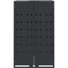 Box na 3 popelnice 207 x 79 x 117 cm ocel [3279988] (Barva Šedá)