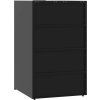 Box na 3 popelnice 207 x 79 x 117 cm ocel [3279988] (Barva Šedá)