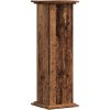 Stojan na rostliny 33 x 33 x 100 cm kompozitní dřevo [852982] (Barva Kouřový dub)
