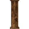 Stojan na rostliny 33 x 33 x 100 cm kompozitní dřevo [852982] (Barva Kouřový dub)