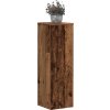Stojany na rostliny 2 ks 25 x 25 x 80 cm kompozit [852949] (Barva Staré dřevo)