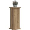 Stojan na rostliny 33 x 33 x 80 cm kompozitní dřevo [852975] (Barva Hnědý dub)