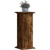 Stojan na rostliny 33 x 33 x 80 cm kompozitní dřevo [852975] (Barva Hnědý dub)