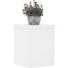 Stojany na rostliny 2 ks 15 x 15 x 20 cm kompozitní dřevo [852888] (Barva Bílá)