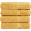 Prémiové osušky SOLUND 4 ks 100x150 cm 600 g/m² [137288] (Barva Zlatá)