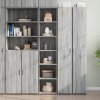 Skříň highboard 40 x 41 x 185 cm kompozitní dřevo [3281666] (Barva Bílá)