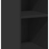 Příborník 30 x 41 x 93 cm kompozitní dřevo [846342] (Barva Černá)