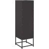 Skříň highboard 36 x 39 x 123 cm ocel [846524] (Barva Černá)