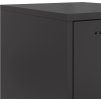 Skříň highboard 36 x 39 x 123 cm ocel [846524] (Barva Černá)