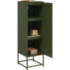 Skříň highboard 36 x 39 x 123 cm ocel [846524] (Barva Černá)