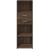 Skříň highboard 40 x 42,5 x 124 cm kompozitní dřevo [846160] (Barva Černá)