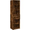 Skříň highboard 50 x 42,5 x 185 cm kompozitní dřevo [3281459] (Barva Kouřový dub)