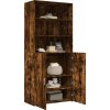 Skříň highboard 80 x 42,5 x 185 cm kompozitní dřevo [3281382] (Barva Kouřový dub)
