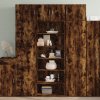 Skříň highboard 70 x 41 x 185 cm kompozitní dřevo [3281687] (Barva Bílá)