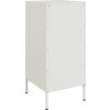 Příborník 36 x 39 x 79 cm ocel [843022] (Barva Bílá)