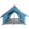 Kempingový stan pro 5 osoby nepromokavý [4009540] (Barva Modrá)