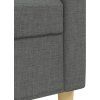2dílná sedací souprava s polštáři textil [3278339] (Barva Černá)