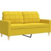 3dílná sedací souprava s podnožkou textil [3278332] (Barva Světle žlutá)