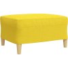 3dílná sedací souprava s podnožkou textil [3278332] (Barva Světle žlutá)