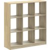 Knihovna artisan 102 x 32 x 108 cm kompozitní dřevo [3307842] (Barva Šedá sonoma)