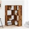 Rohová knihovna 4patrová 85 x 85 x 140 cm kompozit [3307814] (Barva Kouřový dub)