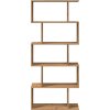 Knihovna/dělící stěna 5patrová 70x24x161cm kompozit [858101]