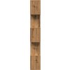 Knihovna/dělící stěna 5patrová 70x24x161cm kompozit [858101]