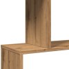 Knihovna/dělící stěna 5patrová 70x24x161cm kompozit [858101]